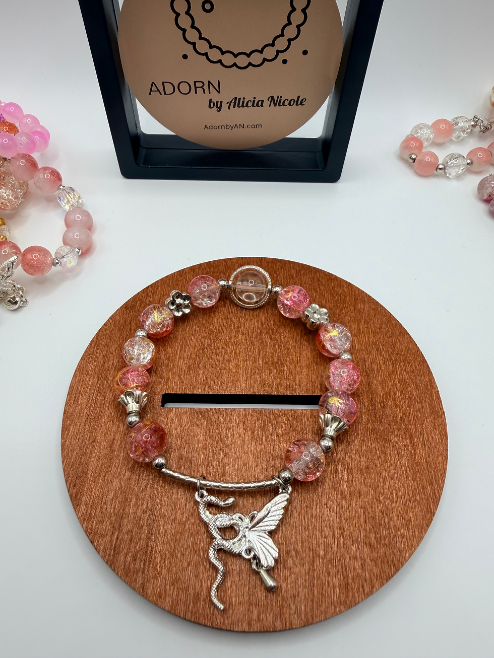 Thumbnail: Rose Starlight Flexible Charm Bracelet