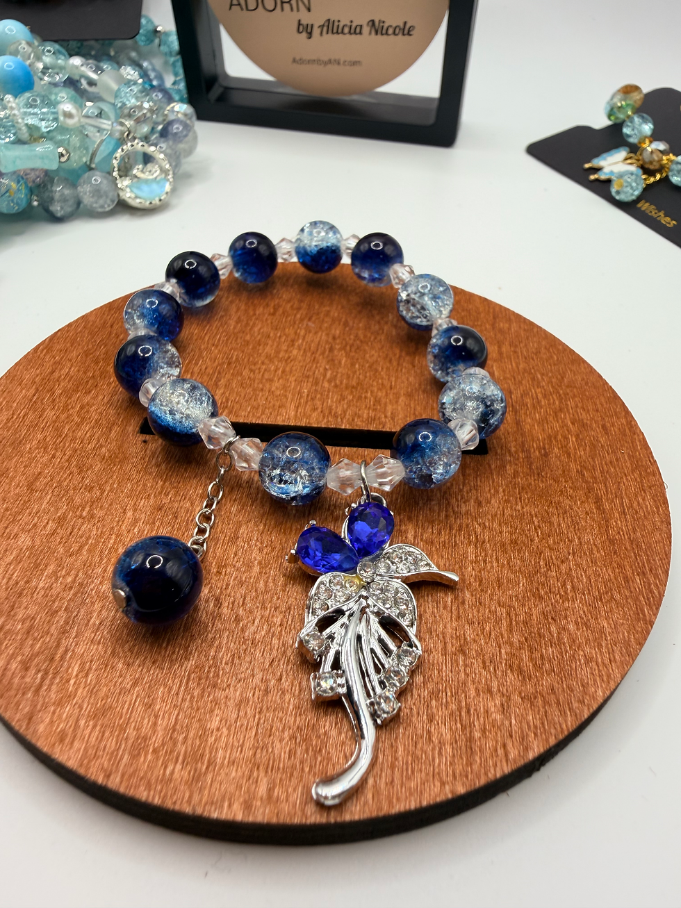 Thumbnail: Azure Aurora Flexible Charm Bracelet
