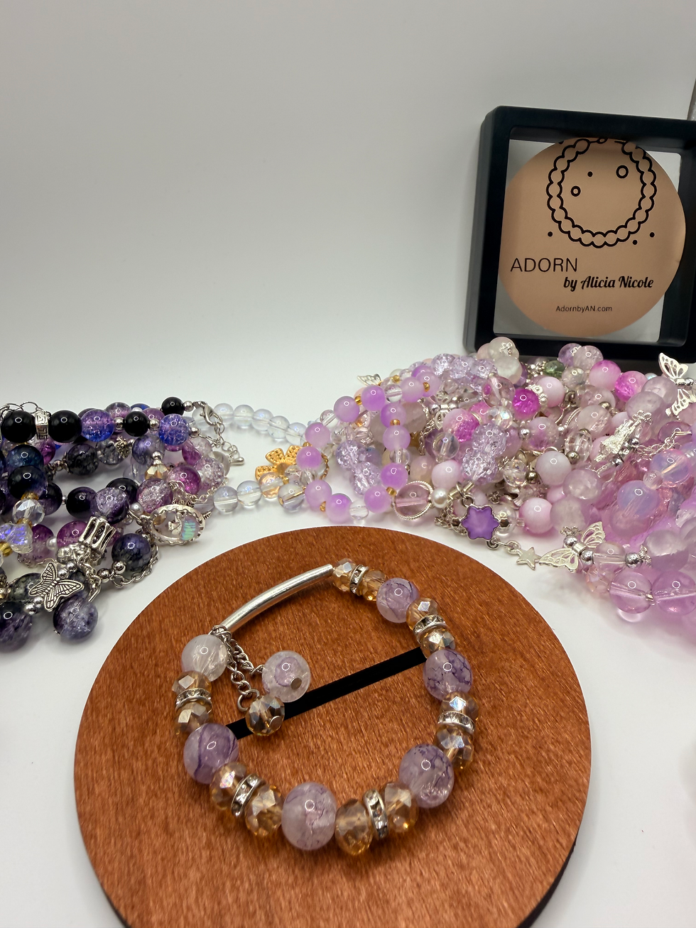 Thumbnail: Violet Tide Flexible Charm Bracelet