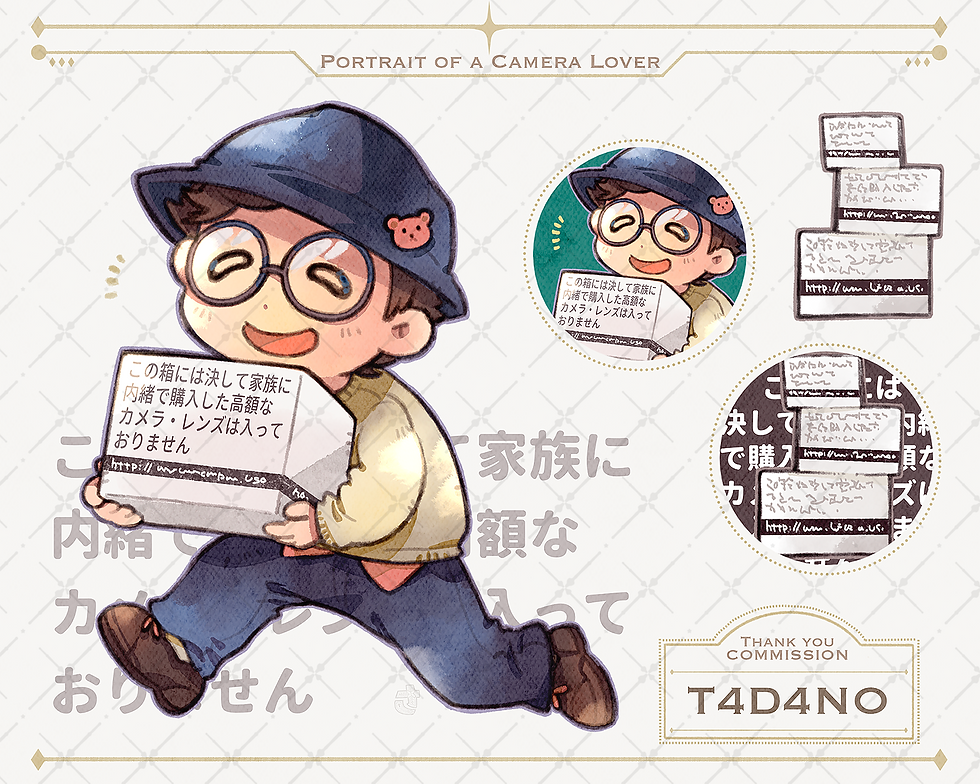 カメラ好きの似顔絵2