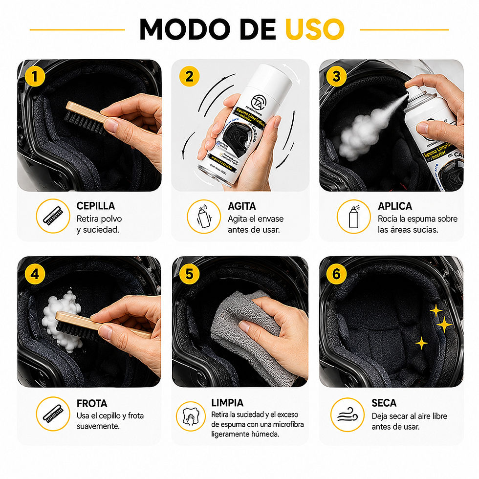 Miniatura: Espuma Limpiadora Para Interior De Cascos 250 Gr