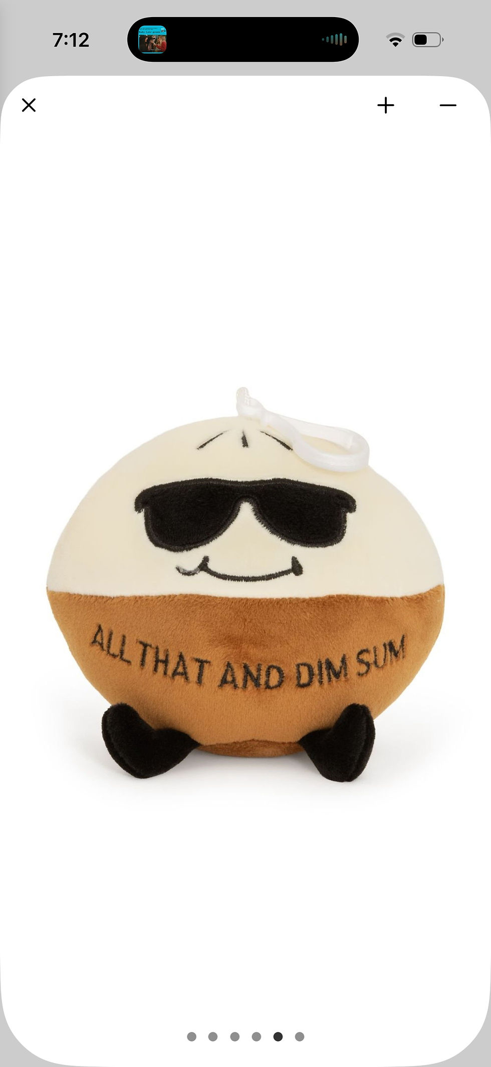 Thumbnail: Sassy Plush clip on 