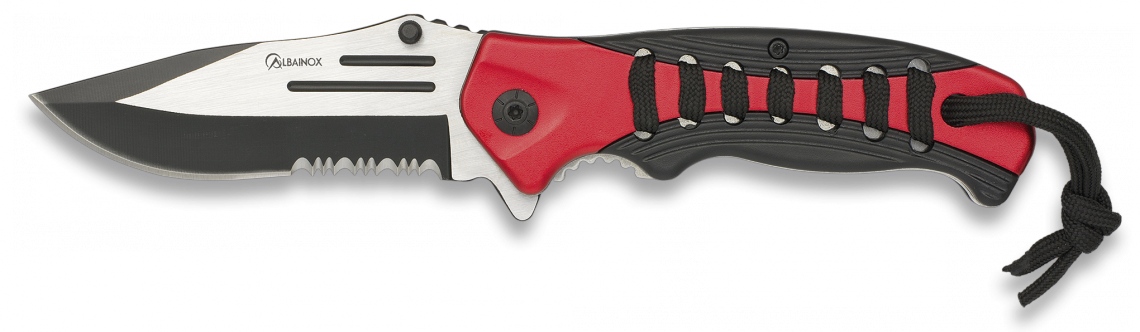 NAVAJA ALBAINOX ROJA. H: 9.3cm