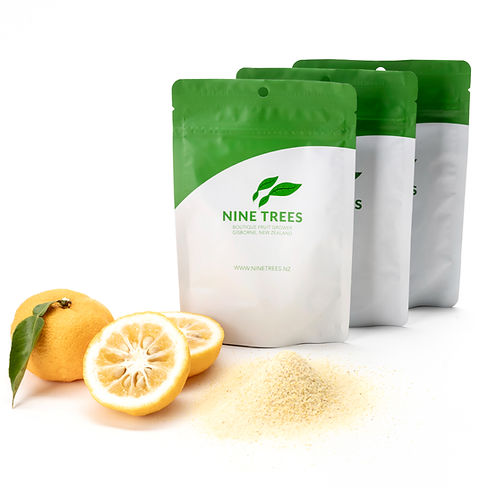 Yuzu powder packaged