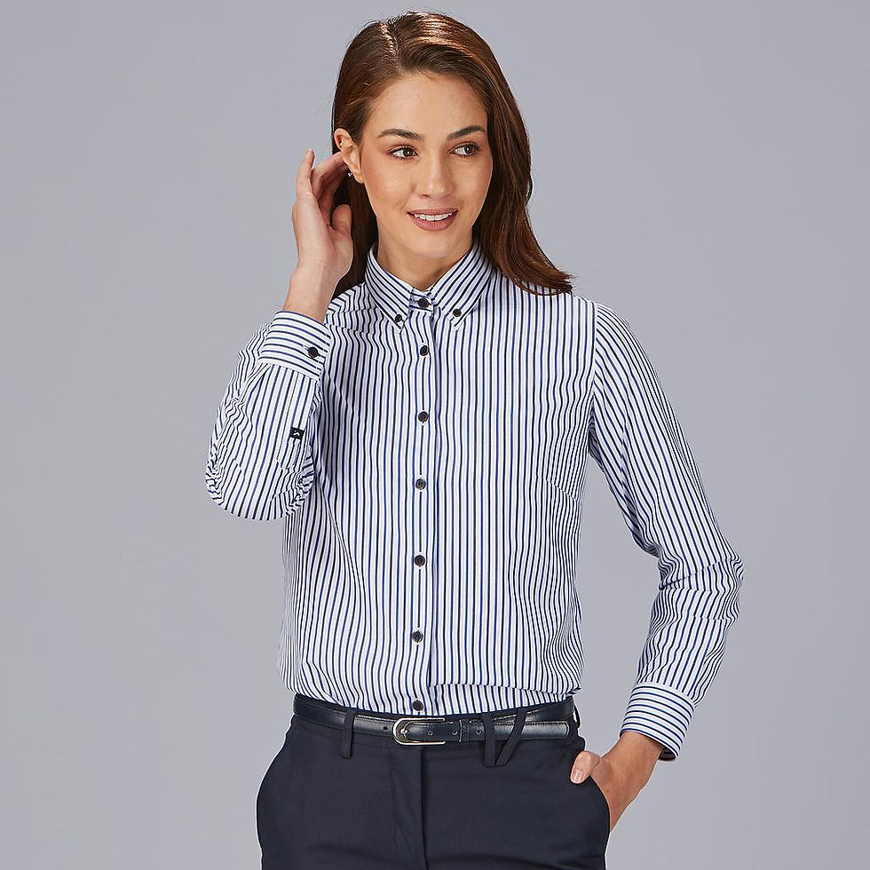 Thumbnail: Pin-Striped Button-Down Shirt