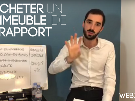 ACHETER un IMMEUBLE de RAPPORT