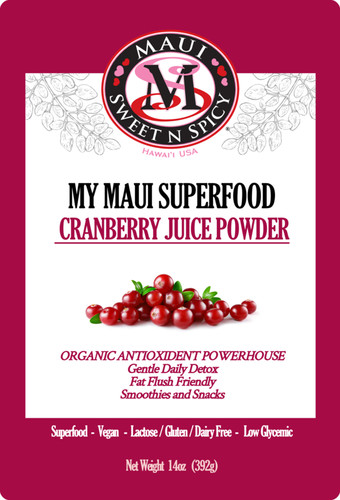 Maui Cranberry Juice Powder | Maui SweetnSpicy