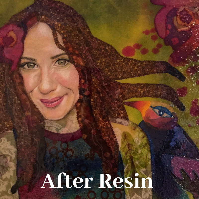 textiles and resin