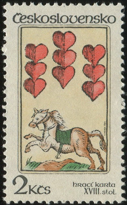 Hrací karta XVIII stol.