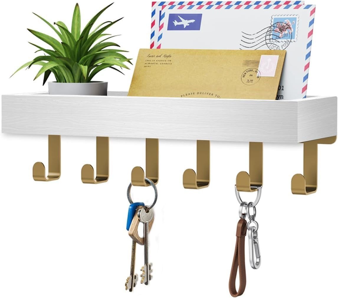 Soporte para Llaves de Pared con Montaje Adhesivo Magnético - Ganchos Colgante