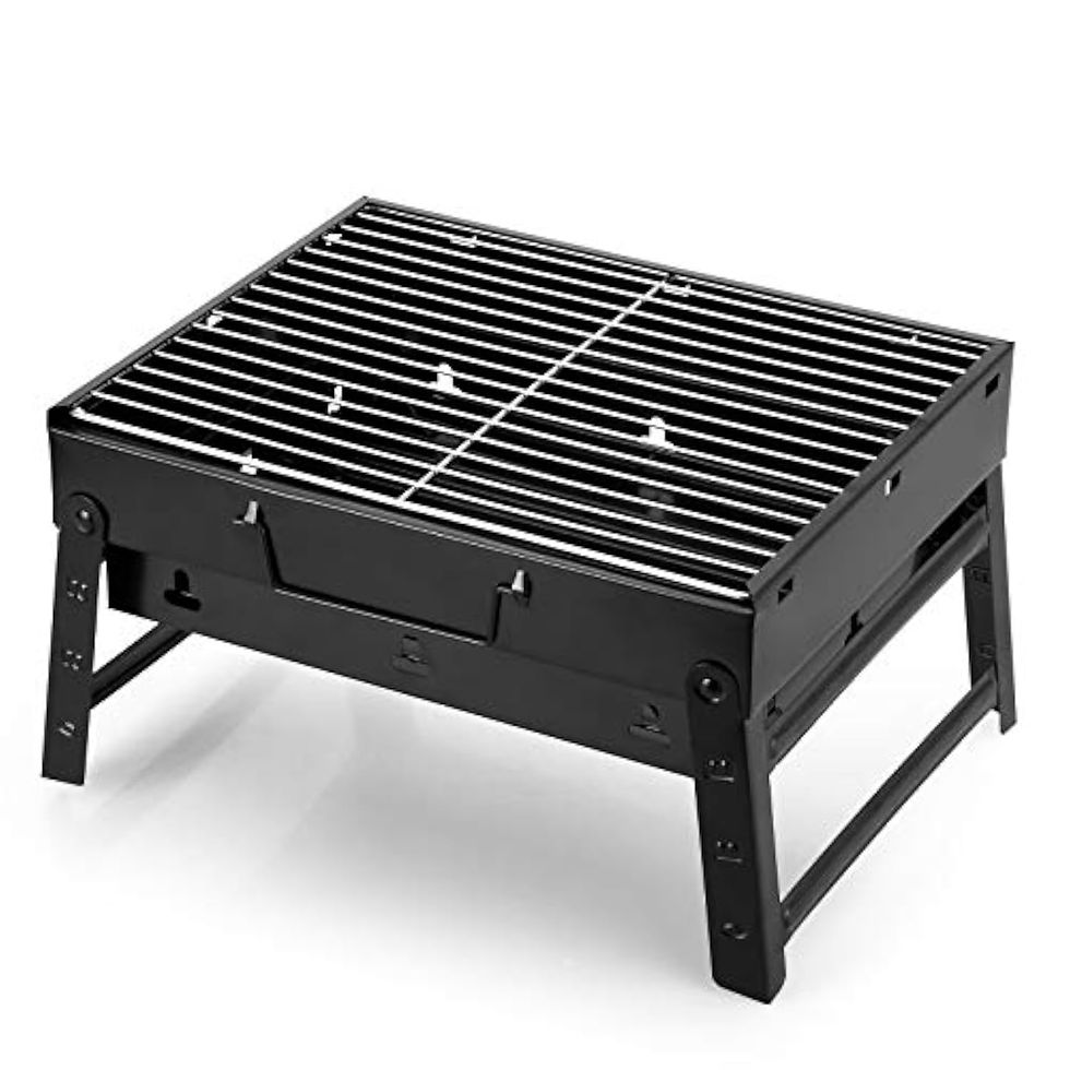 Thumbnail: Uten Parrilla de carbón, parrilla de barbacoa Plegable Portátil Ligero Parril