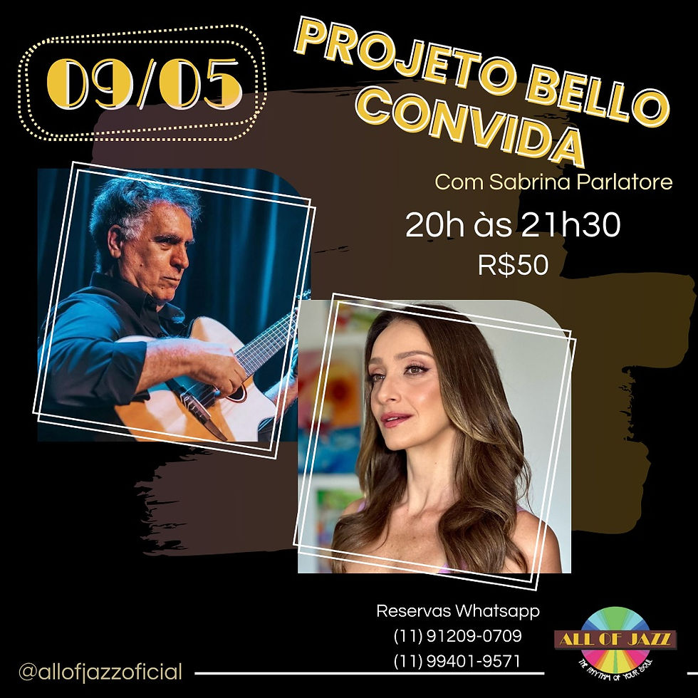 Projeto Bello Convida Sabrina Parlatore.