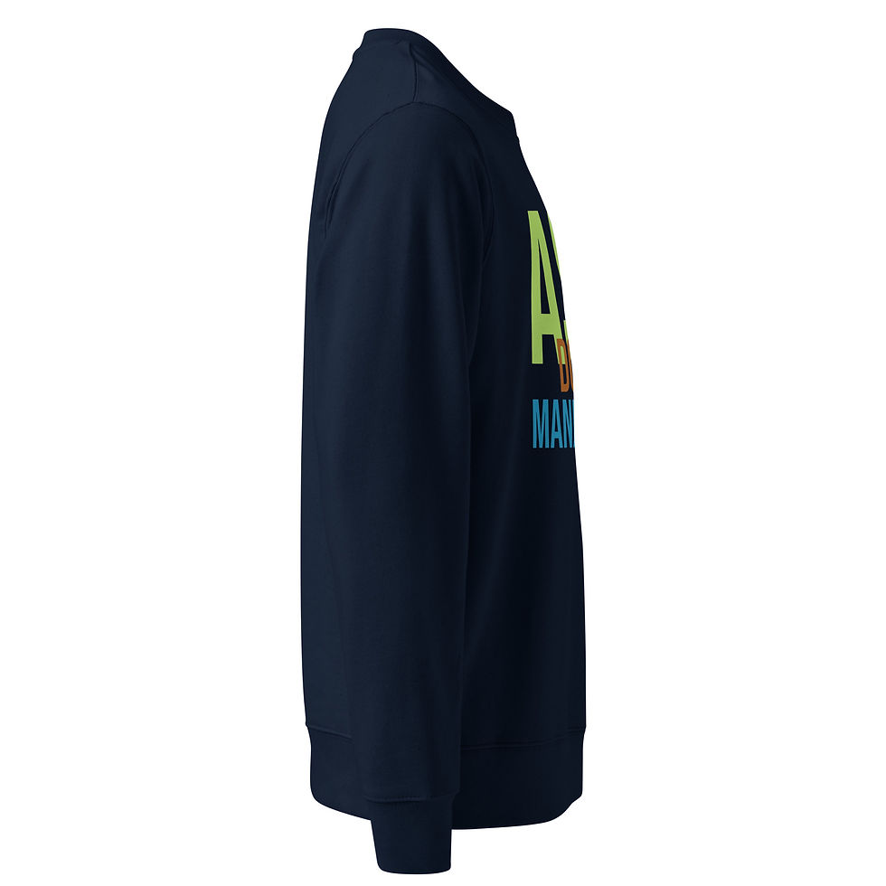 Thumbnail: Unisex ASK DON'T MANIPULATE eco sweatshirt