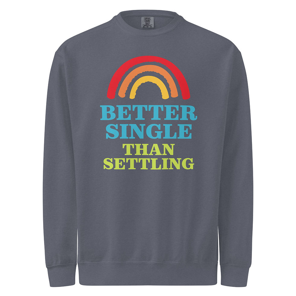 Thumbnail: Empowered Single Unisex garment-dyed sweatshirt