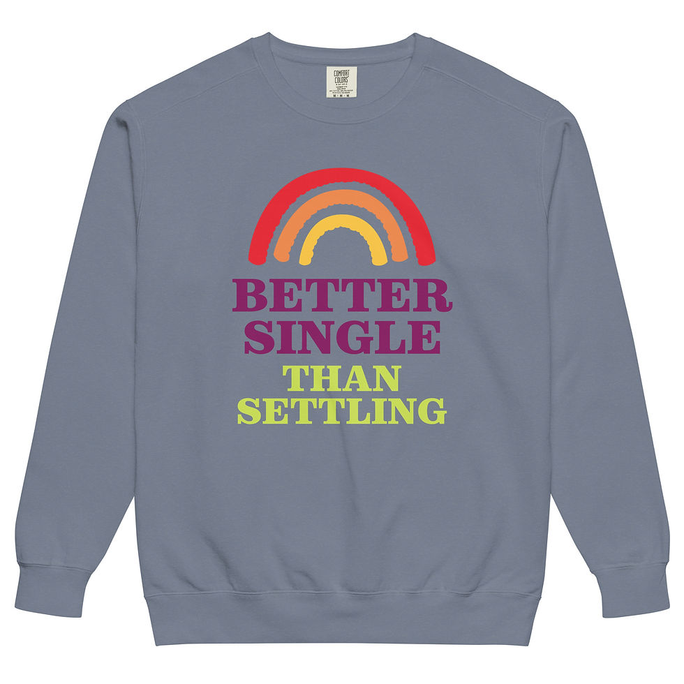 Thumbnail: Empowered Single Unisex garment-dyed sweatshirt
