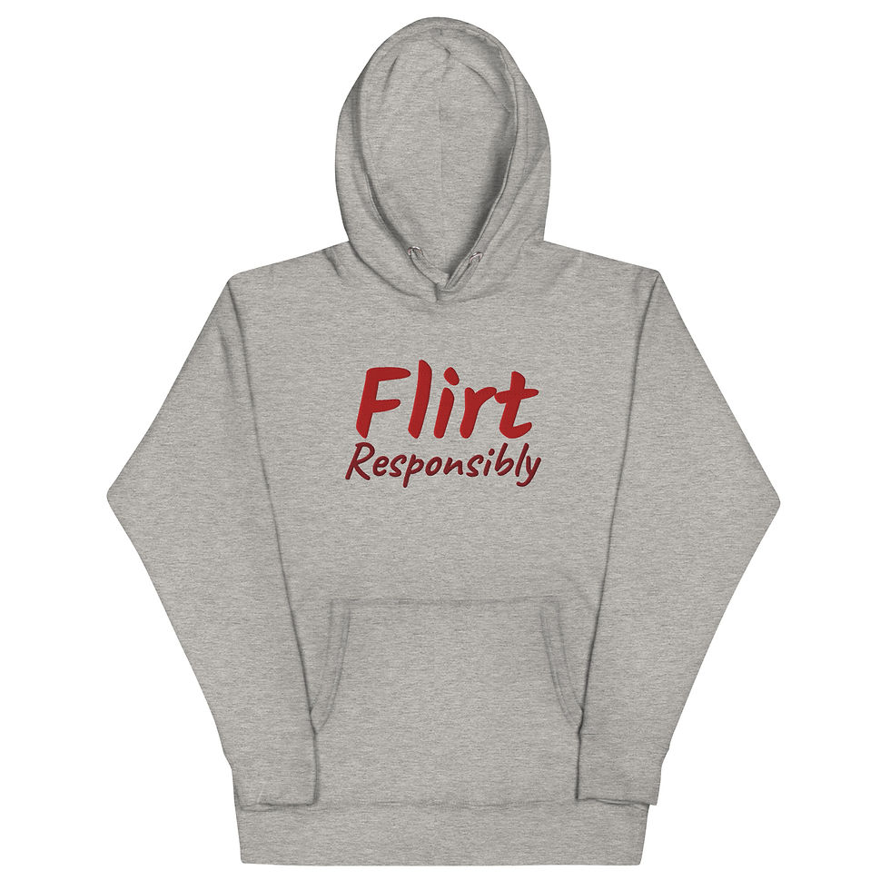 Thumbnail: Flirty Embroidered Unisex Hoodie