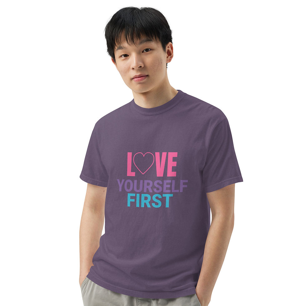Thumbnail: Love Yourself Unisex garment-dyed heavyweight t-shirt