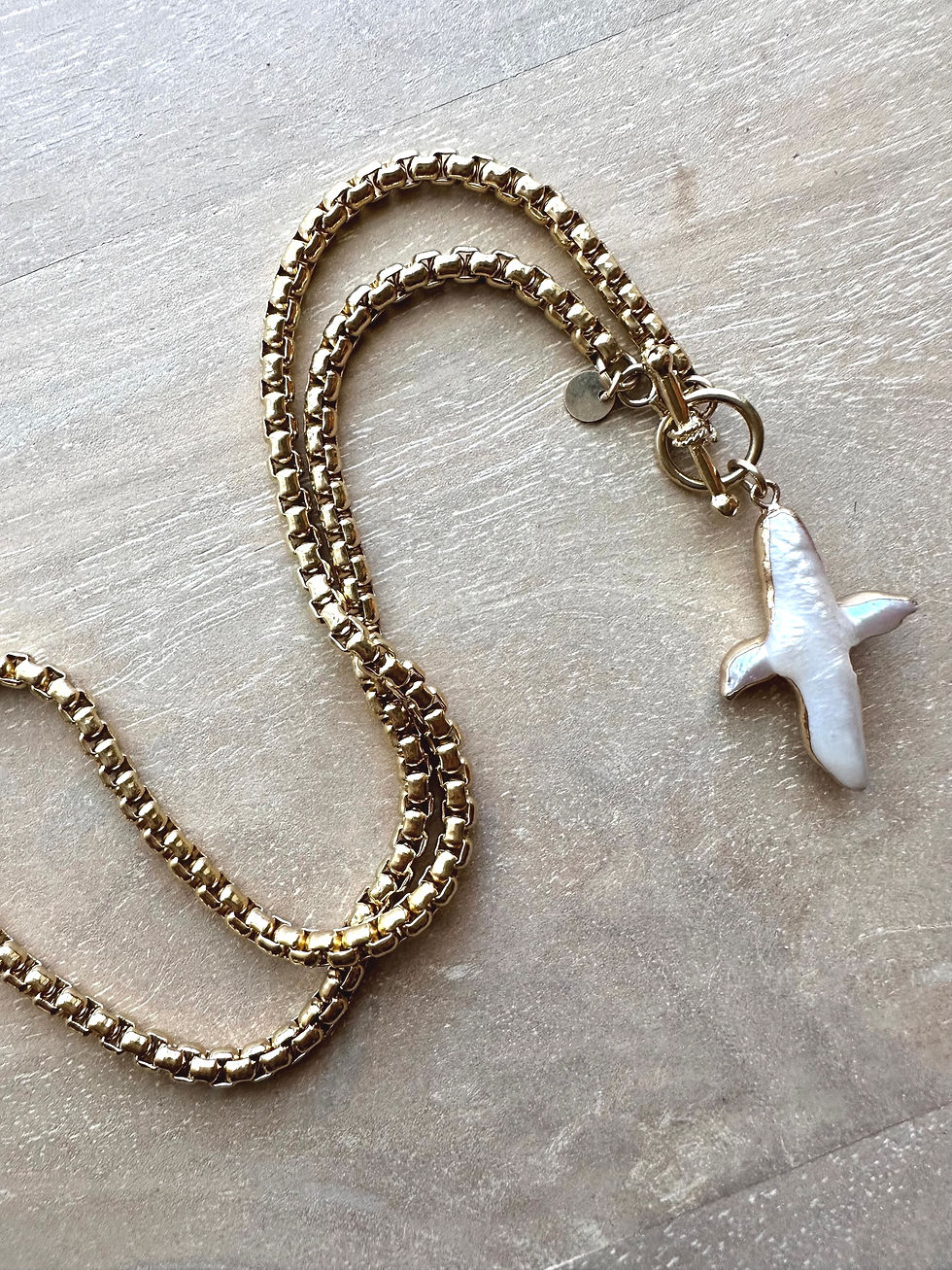 Pearl Cross Necklace