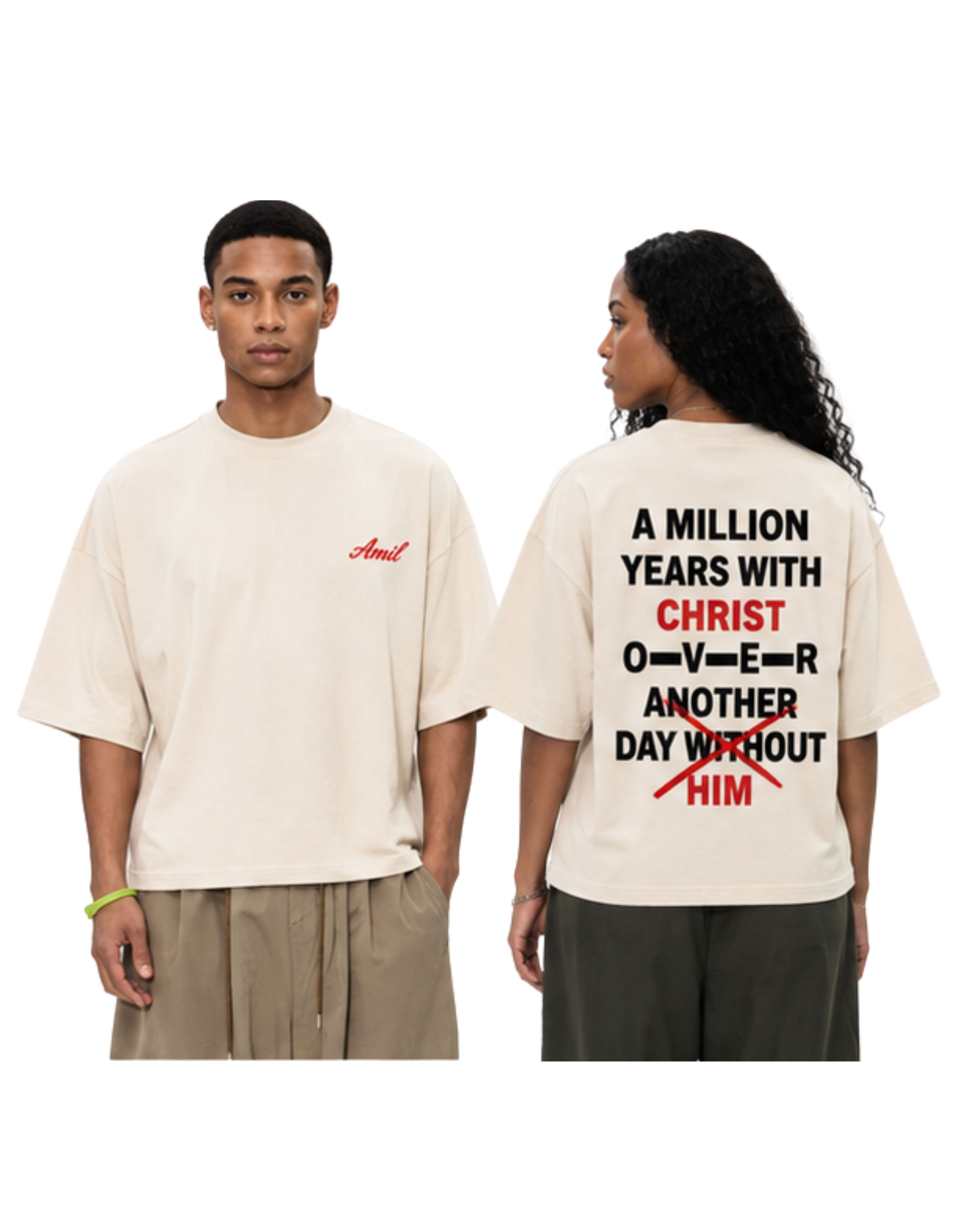 Amil Oversized Drop Shoulder T-Shirt