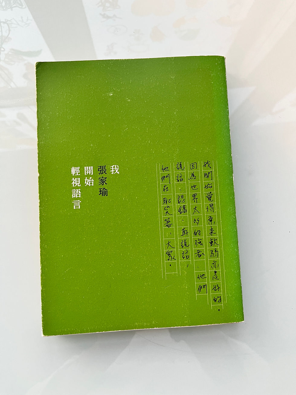 我開始輕視語言 （張家瑜）