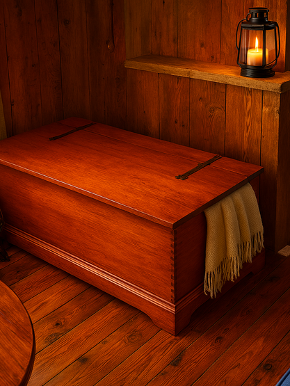 Cedar Blanket Box
