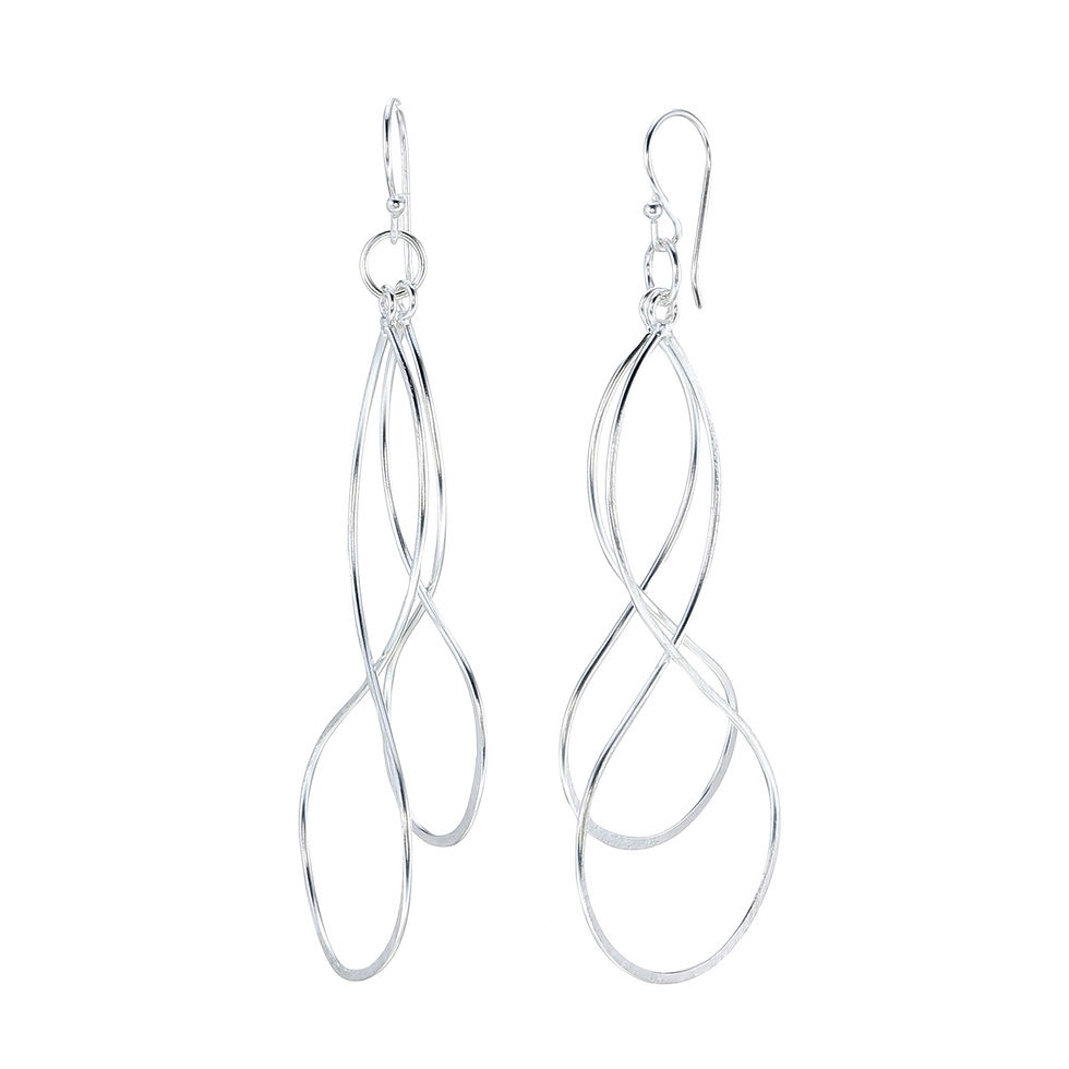 Interlinked Long Earrings
