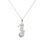 Thumbnail: Sterling Silver Seahorse Pendant Necklace with Freshwater Pearl