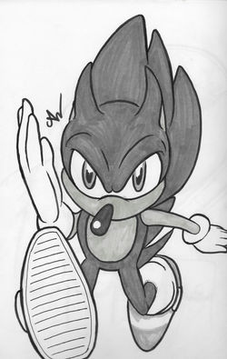 Inktober 2017_ Day 11- Fast (Sonic the Hedgehog)