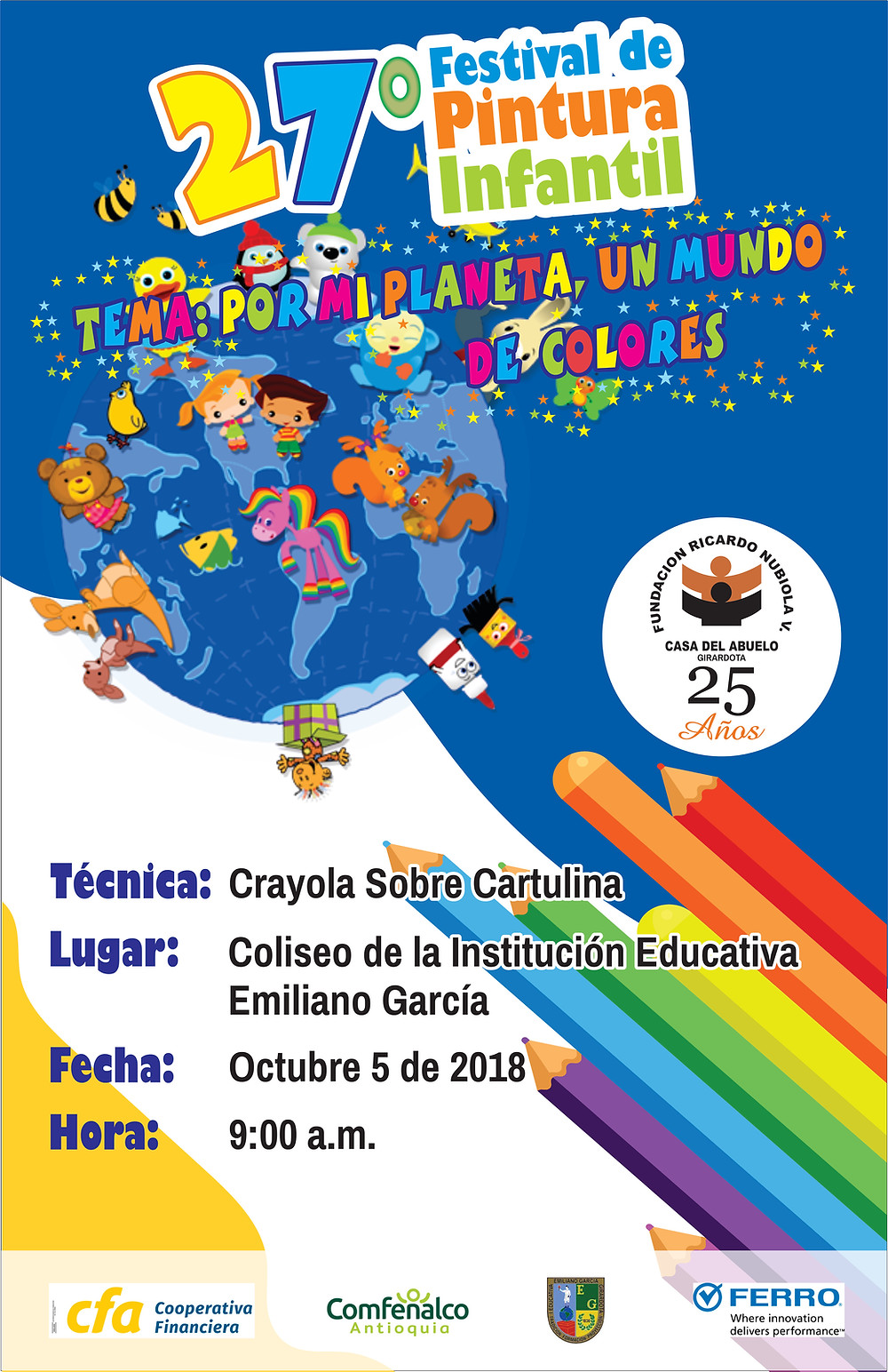 Festival De Pintura Por Mi Planeta Un Mundo De Colores