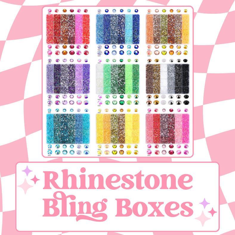Rhinestone Bling Boxes (3mm, 4mm and 5mm) Contains Approximately 18,600!!