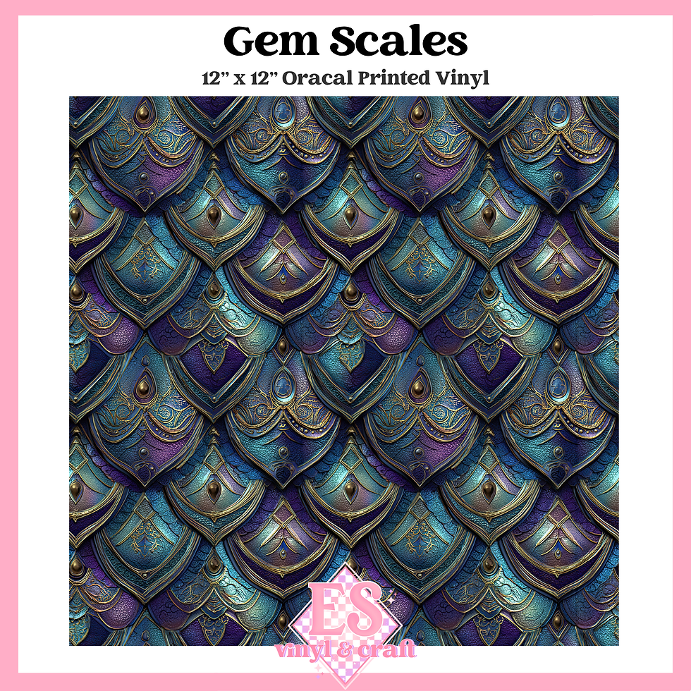 Thumbnail: Prismatic Dragon Scale Collection - 12" x 12" Sheet (14 Different De