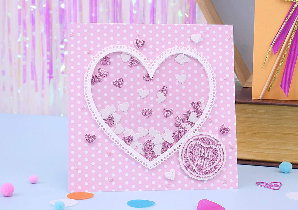 Thumbnail: Dovecraft Glitter Card A4 Pad - Pretty Posy (Pink) 24 Sheets 300gsm