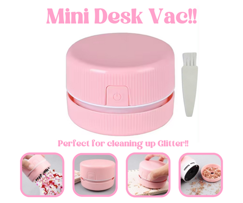 The Glitter Vac / Mini Desk Vac (Various Colour Options) | ES Vinyl ...