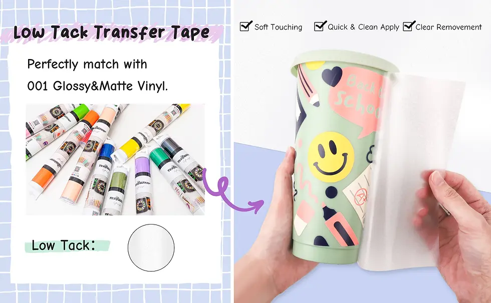 Thumbnail: Teckwrap Yellow Grid Transfer Tape - High Tack