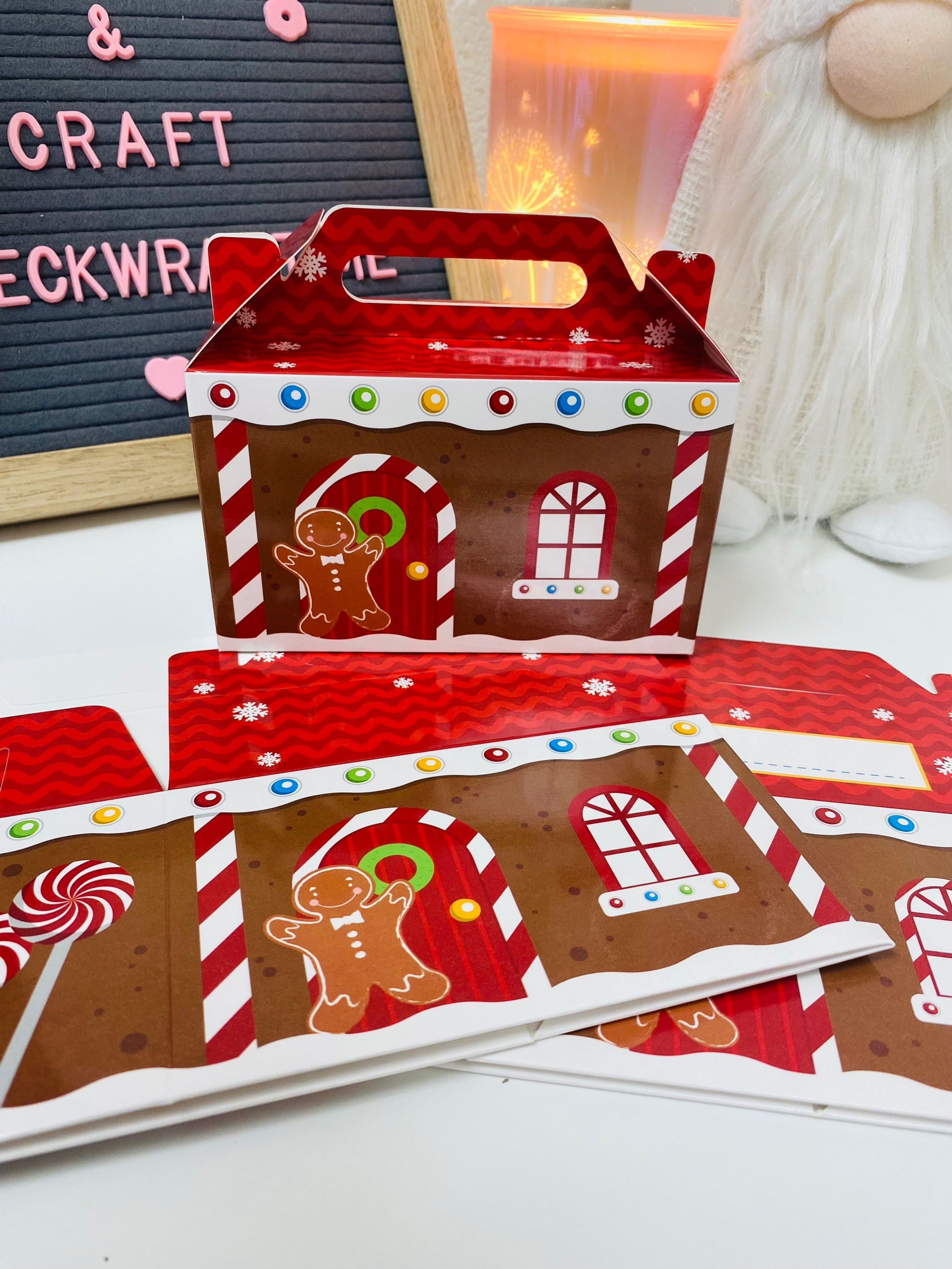 Gingerbread Treat Boxes - Pack of 3