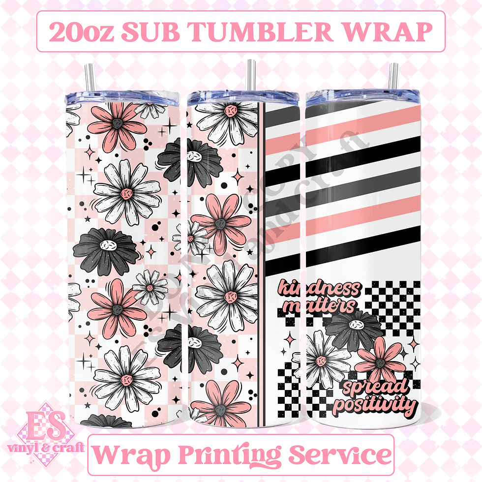 Kindness Matters - Full 20oz Tumbler Sublimation Print