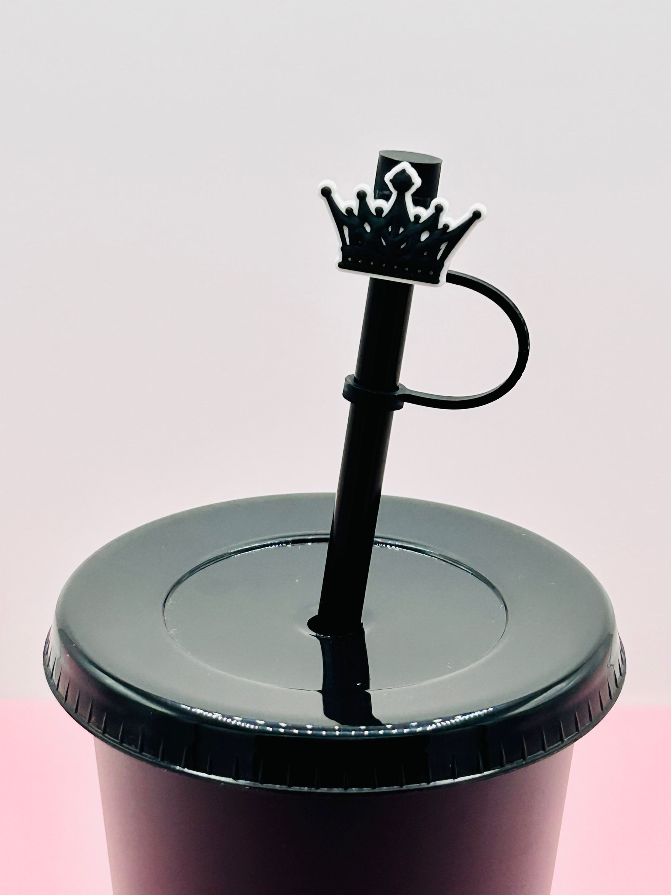 Straw Topper - Black Crown