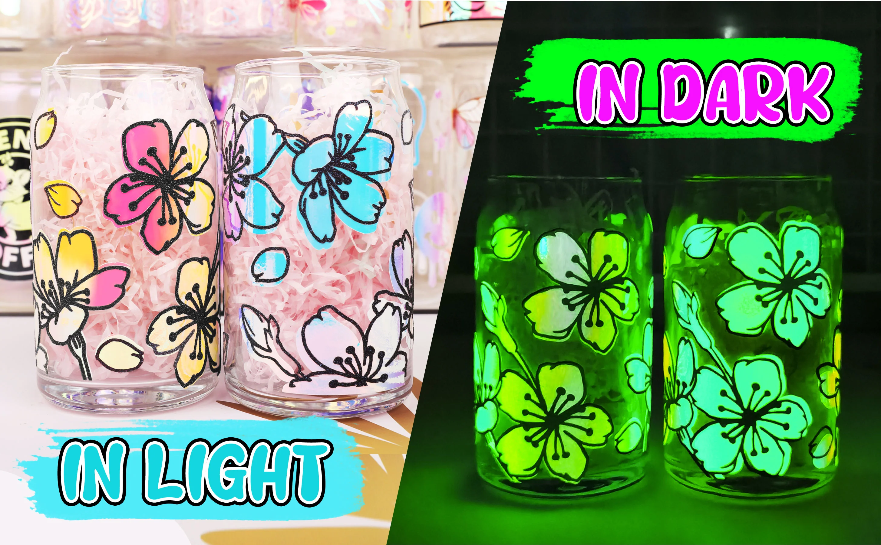 Teckwrap Opal Glow In The Dark Adhesive Vinyl | ES Vinyl &amp; Craft Ltd