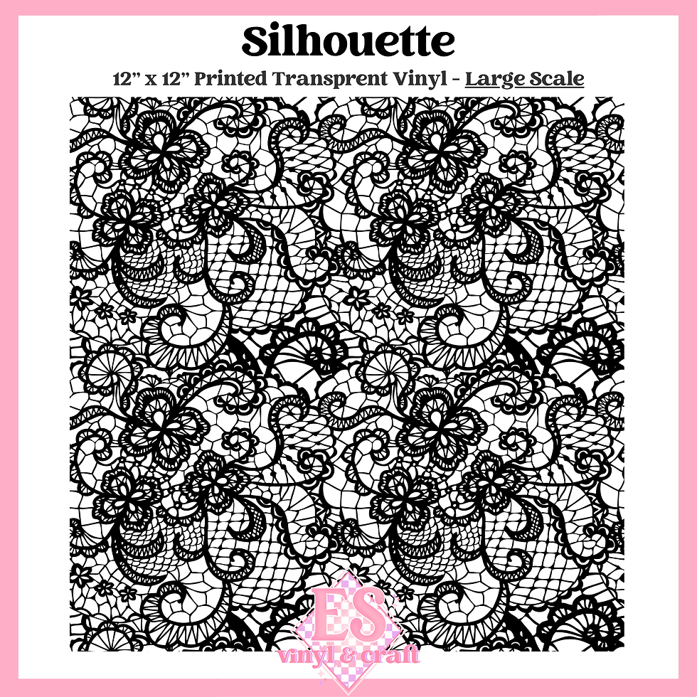 Thumbnail: Silhouette Transparent - Small or Large Scale Options - 12" x 12" Sheet