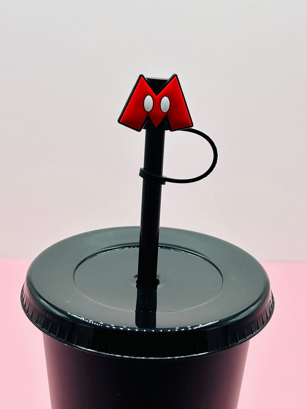 Straw Topper - Red M