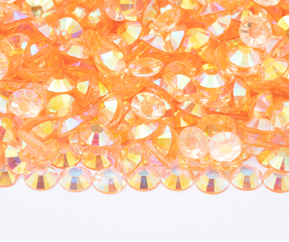 Citrine - Transparent AB Resin Rhinestones (3mm, 4mm & 5mm)