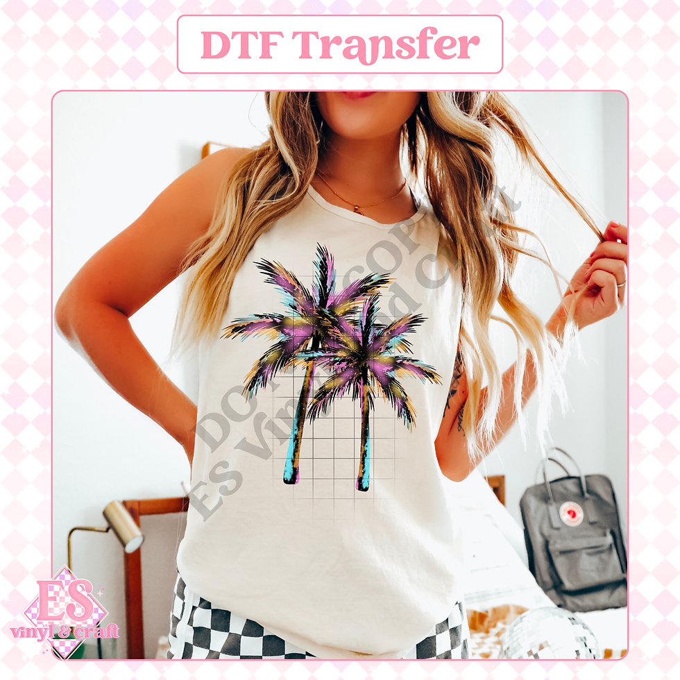 Rainbow Palms - DTF Transfer