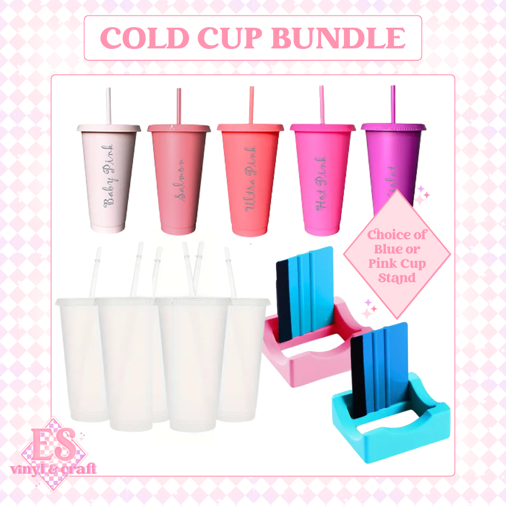 Starter Cold Cup Bundle (Blue or Pink Cup Stand)
