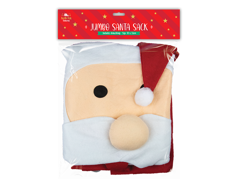 Jumbo Christmas Santa Sack - 90cm x 55cm