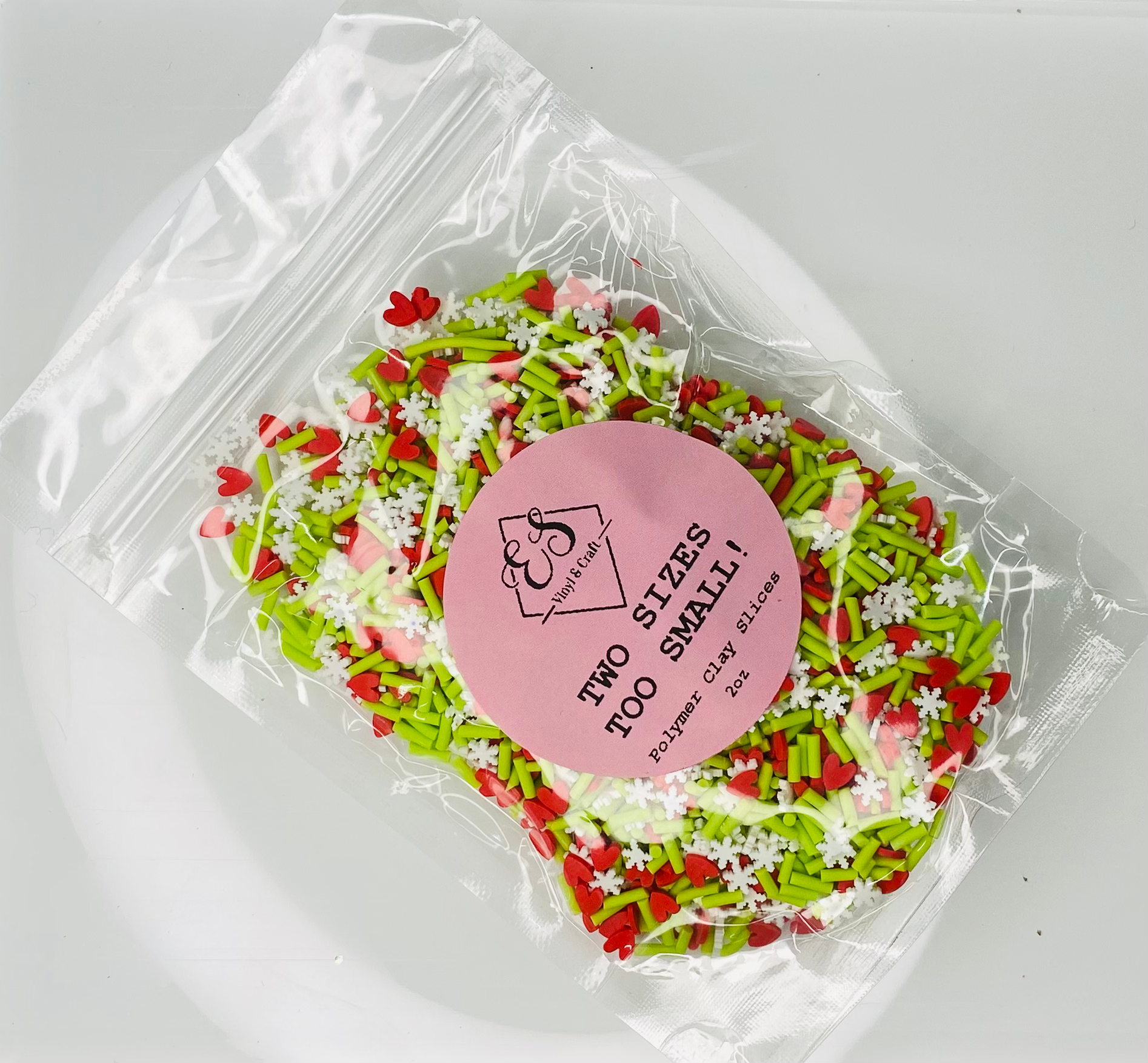 Two Sizes Too Small - Polymer Clay Slices