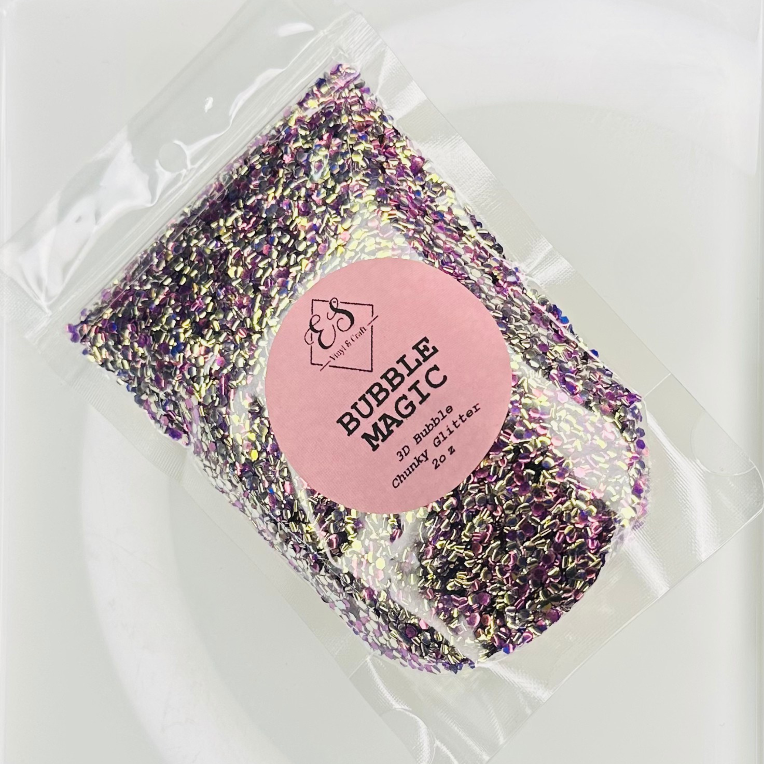 Bubble Magic - 3D Bubble Glitter Cut Size Chunky