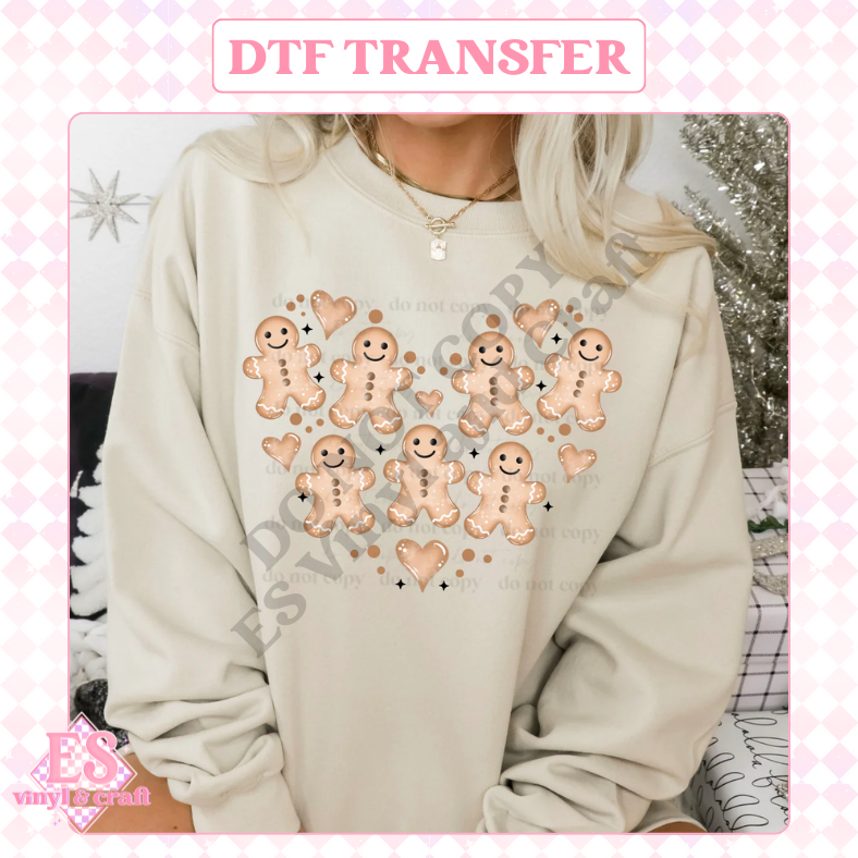 Gingerbread Heart - DTF Transfer