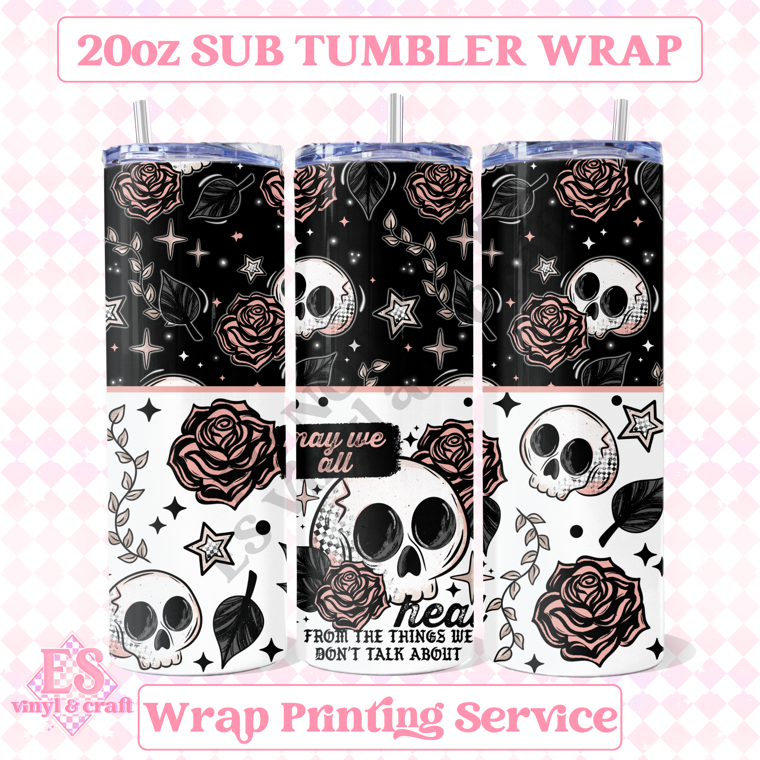 May we Heal - Full 20oz Tumbler Sublimation Print