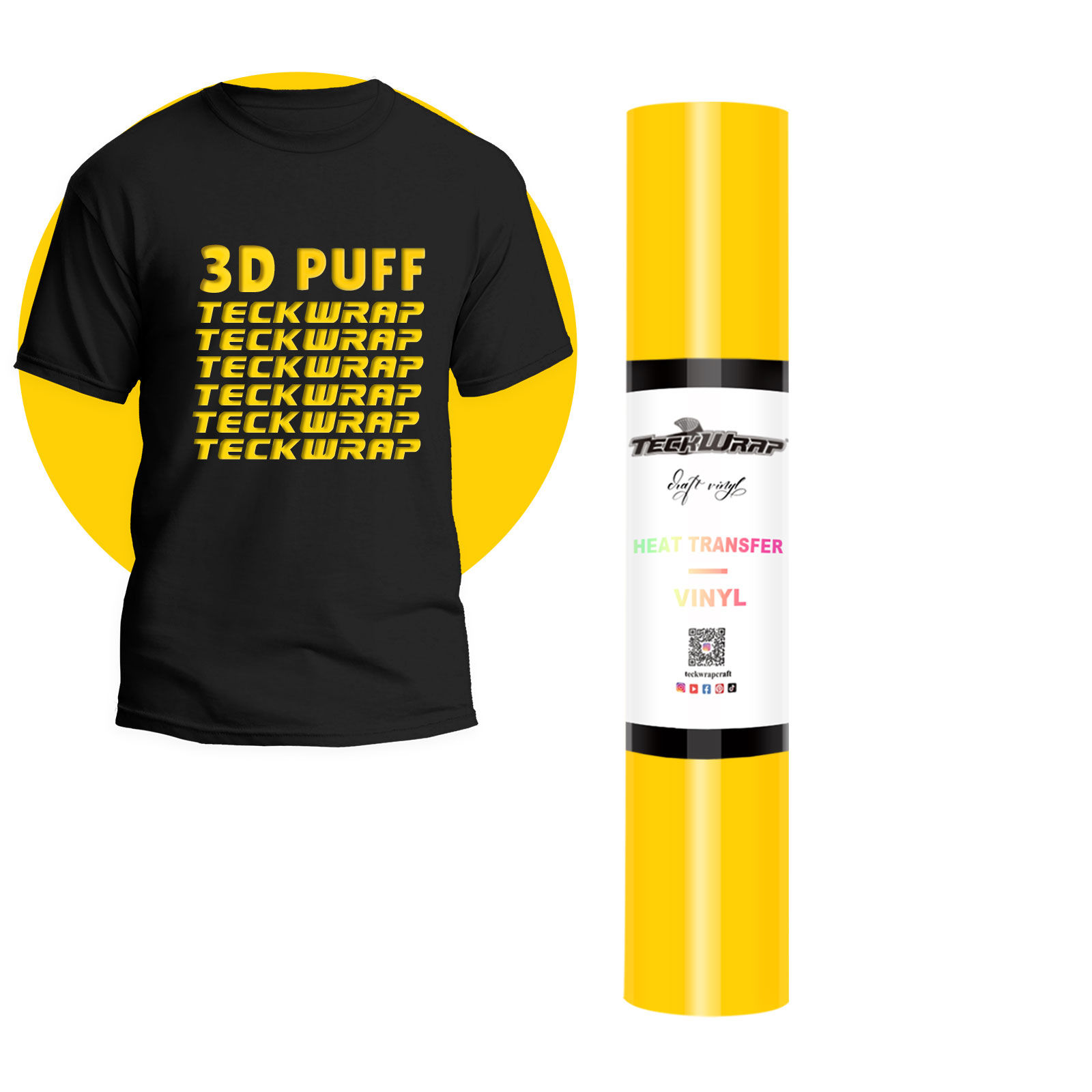 3D Puff Heat Transfer Vinyl Colours