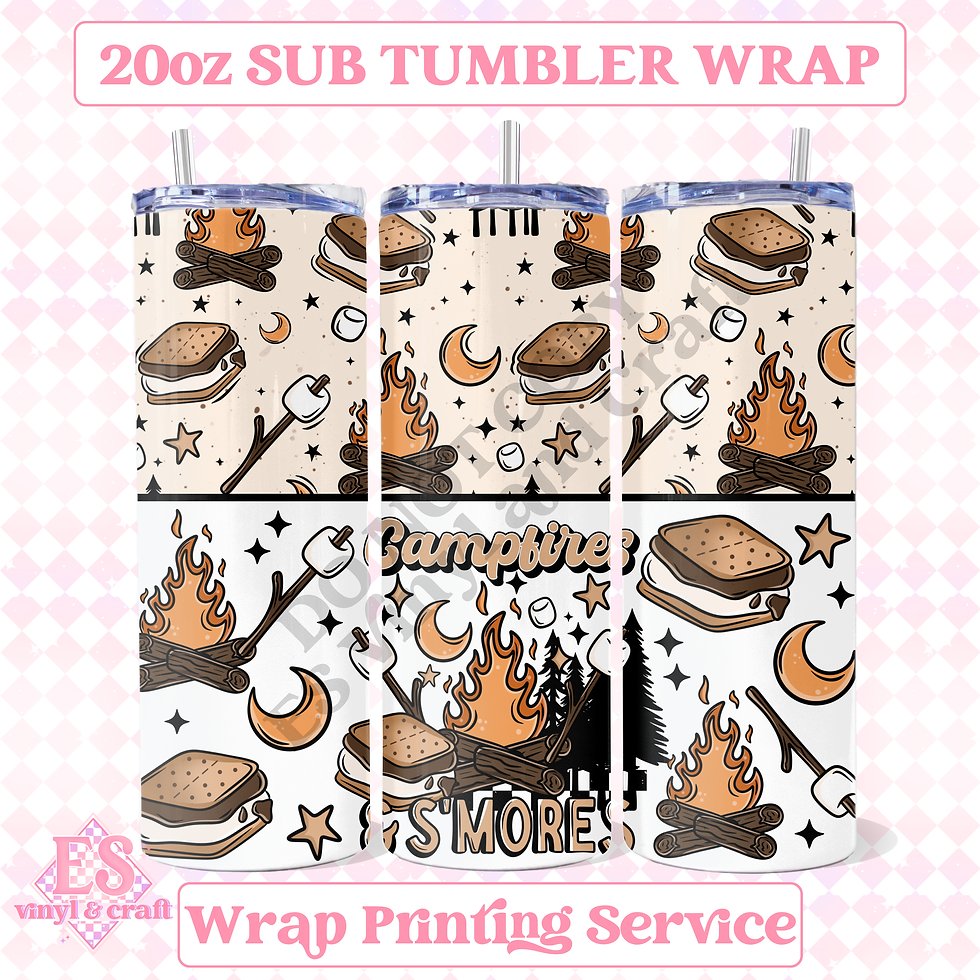 Campfires - Full 20oz Tumbler Sublimation Print